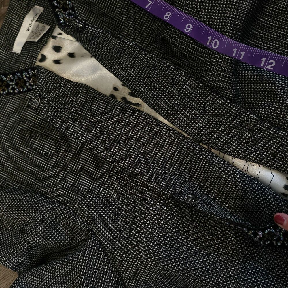 Women's Blazer Size 16 Bead Trim Jazzy Different Unique Office Career Church - Picture 9 of 9